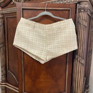 Lioness Beige Tweed Women Shorts